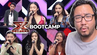 X FACTOR INDONESIA 2021 BOOTCAMP  Joy Marcella Maysha HMM Lusa Cella Kezia Shanty Reaction 3 [upl. by Calandria]