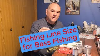 Fishing Line Size for Bass Fishing  Bass Fishing Tips [upl. by Aeslahc]