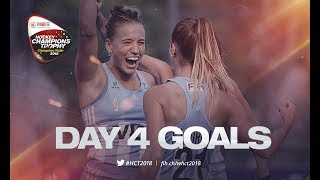 ALL THE GOALS From Day 4  2018 Womens Champions Trophy [upl. by Adalie]