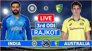 India vs Australia 3rd ODI Live Scores  IND vs AUS 3rd ODI Live Scores amp Commentary  India Innings [upl. by Zilla6]