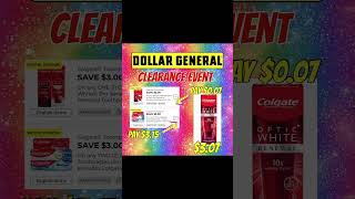 007 Colgate Optic White Dollar General Clearance Event 824 dollargeneral pennyshopping [upl. by Dorris]