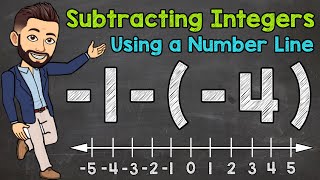 Subtracting Integers Using a Number Line  Math with Mr J [upl. by Karmen]