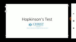 Hopkinsons Test  Module 3  DCMT  KTU [upl. by Elyrad]