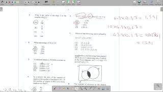 2023 January cxc mathematics paper 1 question 1 to 60 [upl. by Ennairek]