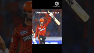 Srh Retained Players 2025 shorts [upl. by Geoff]