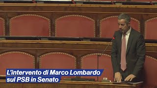 Lintervento di Marco Lombardo sul Piano Strutturale di Bilancio in Senato [upl. by Eiclek]