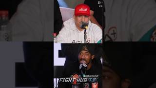 David Benavidez WARNS Demetrius Andrade of KO both EXCHANGE words [upl. by Todd]