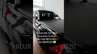 HILUX SRX 2020 top abaixo da Fipe [upl. by Jakie]