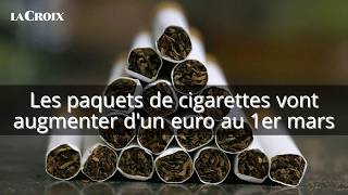 Les paquets de cigarettes vont augmenter d’un euro au 1er mars [upl. by Enohsal]