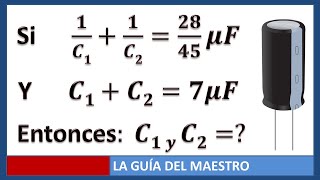 Capacidad equivalente de condensadores asociados en serie y en paralelo [upl. by Meijer]