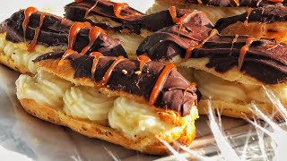 Recette des éclairs et des choux au chocolat et a la vanille [upl. by Sira]