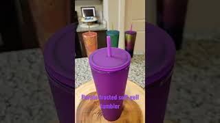 Starbucks 2022 Valentines Day Purple frosted soft gell tumbler sku 011129819 [upl. by Kcirrek]