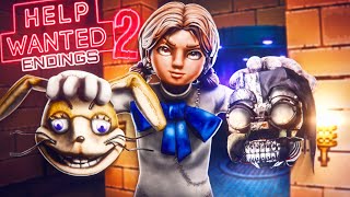 FNAF Ruin 2 CASSIE is NEW VANNY ALL Help Wanted 2 ENDINGS SECRETS amp EASTER EGGS [upl. by Adnolohs518]