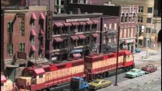 Street Running Model Railroad In HO Scale on The City Edge Layout [upl. by Anitsirk364]