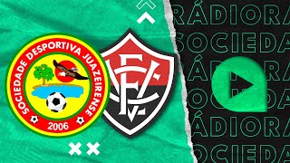 Juazeirense x Vitória  Copa do Nordeste  2024  Rádio Sociedade [upl. by Ellebana695]