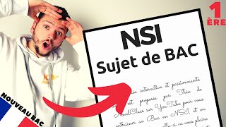 Sujet E3C 2020 corrigé  Spé NSI  Première Informatique [upl. by Ramsa867]