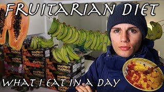 WHAT I EAT IN A DAY  FRUITARIAN DIET High Carb Vegan  fruit haul [upl. by Ruthi475]