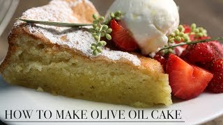 How to Make Olive Oil Cake Recipe Video Demonstration [upl. by Nessnaj206]