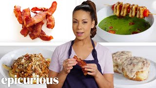 Pro Chef Turns Bacon Into 3 Meals For Under 9  The Smart Cook  Epicurious [upl. by Copeland832]