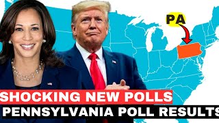 Latest Pennsylvania poll results Donald Trump vs Kamala Harris 2024 US Election [upl. by Aila]