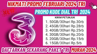 Paket Tri Murah 2024  Informasi Kode Dial Paket Tri Murah Terbaru Edisi Februari 2024 [upl. by Hewart]