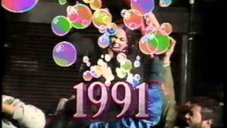 New Years Eve at Times Square  1990 to 1991  from CBS [upl. by Ynner]