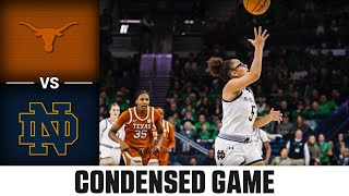 Texas vs Notre Dame Condensed Game  202425 ACC Womens Basketball [upl. by Klehm]