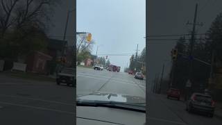 Guelph Fire  Pump 5 Responding SimonianvideoProductions credit [upl. by Vidda]