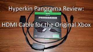 Review Xbox Panorama HDMI Cable by Hyperkin and official Component Comparison [upl. by Rosie695]