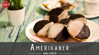 Amerikaner backen Rezept Low Carb ohne Mehl ohne Zucker salalade [upl. by Ghassan]