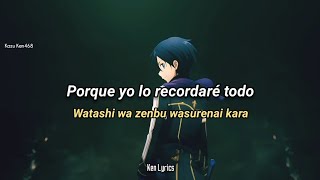 Sword Art Online Last Recollection Opening  ReoNa VITA  Sub Español  Lyrics [upl. by Yelsehc584]