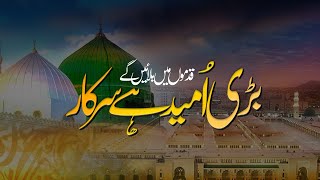 Bari Umeed Hai Sarkar Qadmon Lyrics Naat Hammad Ali  Awwal Studio [upl. by Hnib]