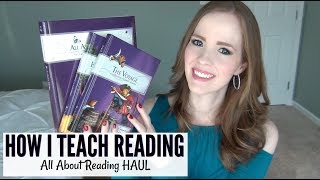 HOW I TEACH READING IN OUR HOMESCHOOL  All About Reading Level 4 Haul [upl. by Kiker663]