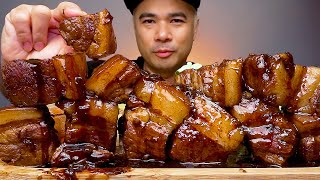 POBOLA MUKBANG  PORK ADOBO WITH COLA  BRAISED PORK BELLY  ALFIE EATS [upl. by Barta]