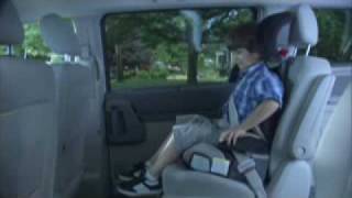 Highback Booster Seat Installation  LATCH System Education  Ad Council [upl. by Joed]