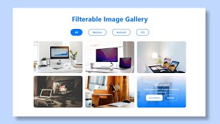 Filterable Image Gallery in HTML CSS amp JavaScript  Responsive Portfolio Filter Gallery [upl. by Khanna351]