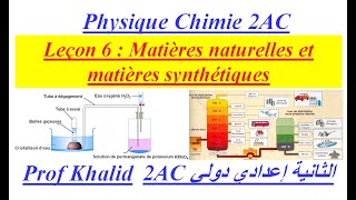 2AC  Leçon 6  Matières naturelles et matières synthétiques [upl. by Podvin]