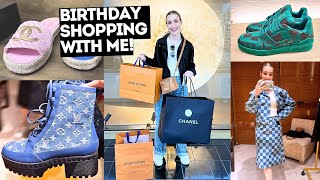 LUXURY SHOPPING VLOG 🤑 Come birthday shopping with me CHANEL LOUIS VUITTON PHARRELL amp REMIX [upl. by Wendeline882]