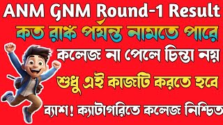 ANM GNM Result Round123 Rank OBC।SC।EWS।ST 2024 [upl. by Netsirhc898]