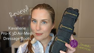 Kavallerie ProK 3D AirMesh Dressage Boots Review [upl. by Oneladgam]