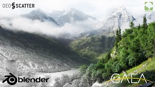 Making Huge Realistic 3D Environments  Blender [upl. by Louanne]