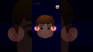 Head Shoulders Knees and Toes shorts chuchutv nurseryrhymes KidsSongs kidslearning kids [upl. by Aym]