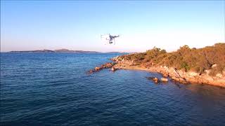 Xiaomi Mi Drone 4K  Spiaggia quotPeter Gabrielquot Cannigione Sardinia [upl. by Flanders]