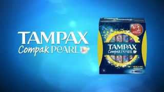 How to Use Tampons TAMPAX Compak Pearl Using the Applicator [upl. by Hgielrac]