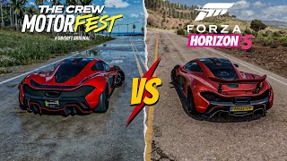 Forza Horizon 5 Vs The Crew Motorfest  Vehicle Comparison  MCLAREN P1 [upl. by Ari]