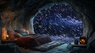 Relax In A Cozy Winter Cave 😴  Winter Ambience  No Ads during Video  3 hours [upl. by Oap]