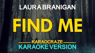 FIND ME  Laura Branigan KARAOKE Version [upl. by Haerdna]