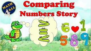 Number Gators Story For Kids  Math For All [upl. by Cissej]