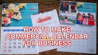 How to make Commercial Calendar for business  Simply Cass [upl. by Naivatco]