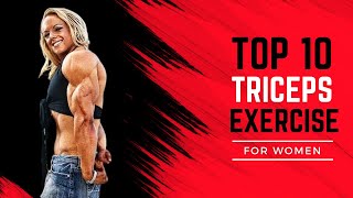 Top 10 Triceps Exercise For women [upl. by Zumwalt924]